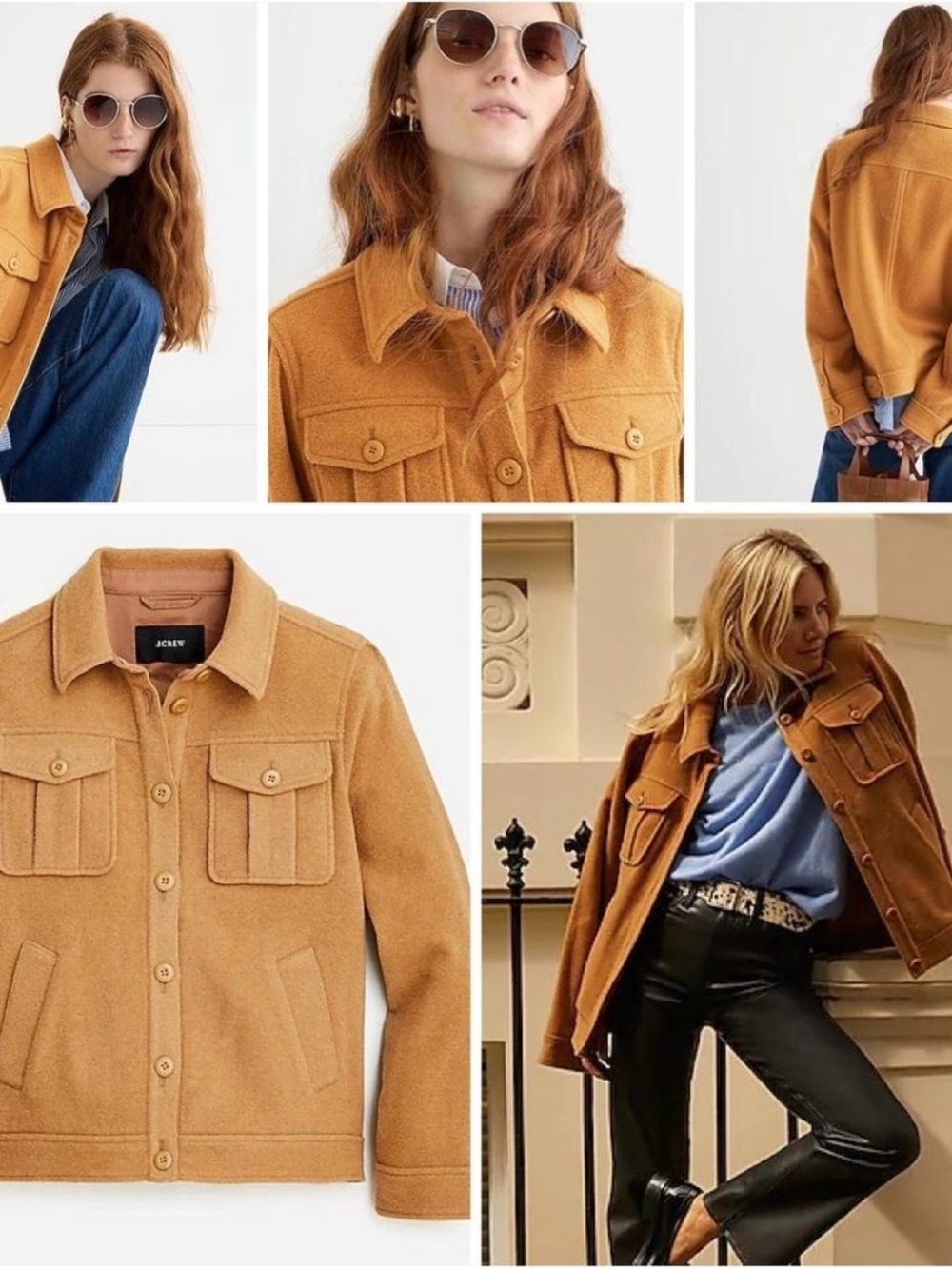 J. Crew Camel Wool Shacket Jacket